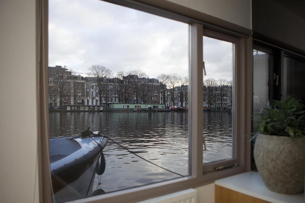 Houseboat Little Amstel Hotell Amsterdam Rom bilde